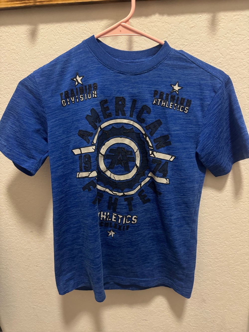American Fighter Royal Blue Graphic Tee for Kids
